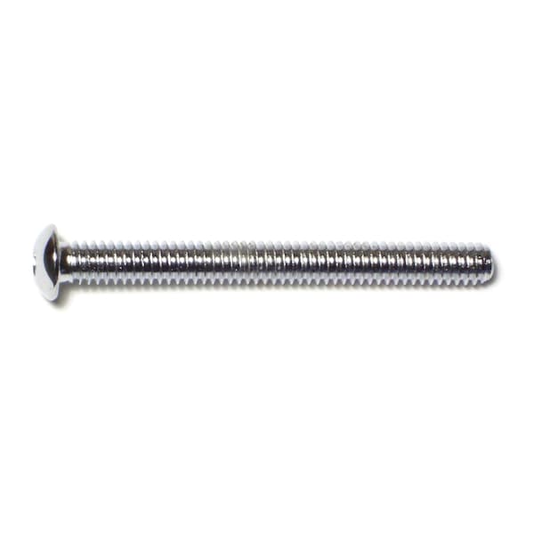 Midwest Fastener 1/4"-20 Socket Head Cap Screw, Button, Chrome Plated Steel, 2-1/2 in Length, 5 PK 75225 - main